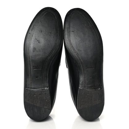 Gucci Lambskin Womens Brixton Horsebit Loafers 36 Black 5 of 9