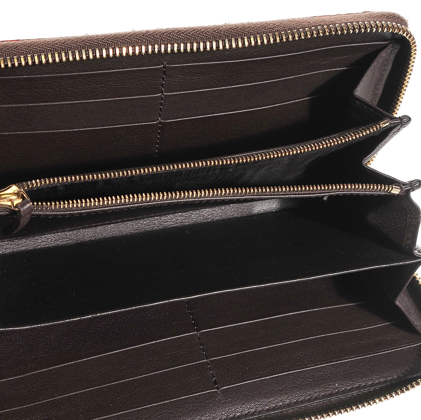 Python Bamboo Zip Around Large Wallet Orange