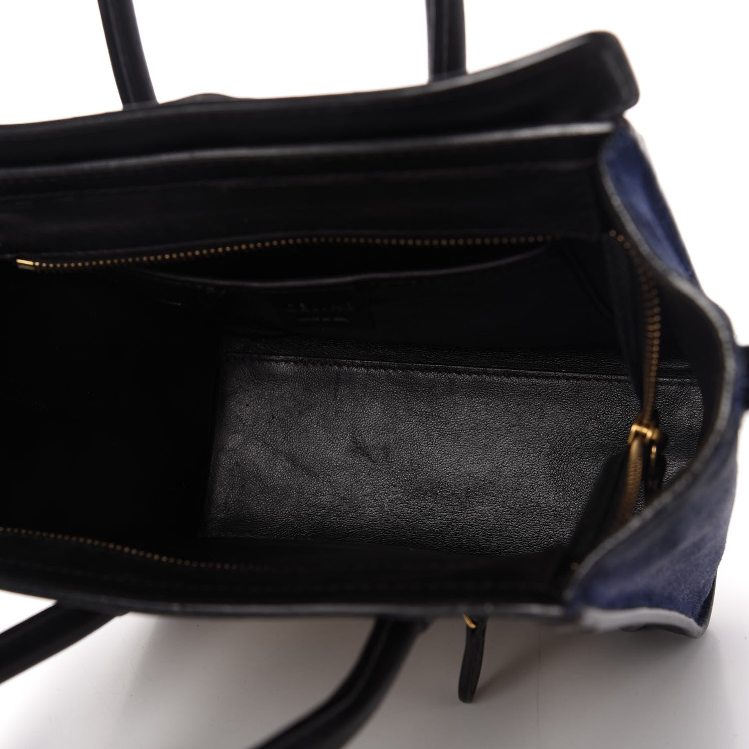 Celine Bullhide Calfskin Nubuck Nano Tri-Color Luggage Light Taupe 5 of 9