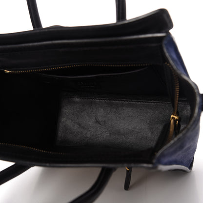 Celine Bullhide Calfskin Nubuck Nano Tri-Color Luggage Light Taupe 5 of 9