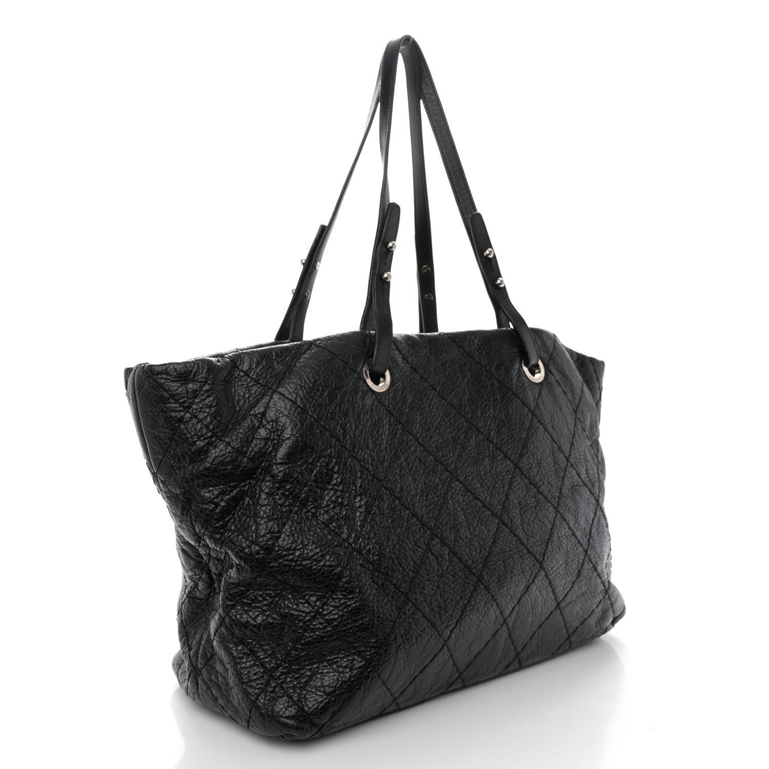 Chanel Glazed Calfskin Large On the Road Zip Tote Black 3 of 11