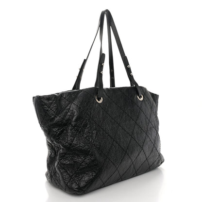 Chanel Glazed Calfskin Large On the Road Zip Tote Black 3 of 11