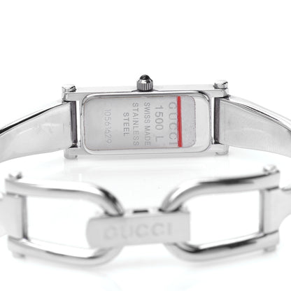 Gucci Stainless Steel 12mm 1500L Horsebit Roman Quartz Watch 4 of 5