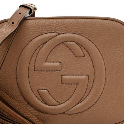 Gucci Pebbled Calfskin Small Soho Disco Bag Camelia 7 of 16