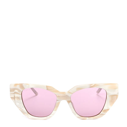 Gucci Crystal Embellished Cat Eye GG0641S Sunglasses White 4 of 7