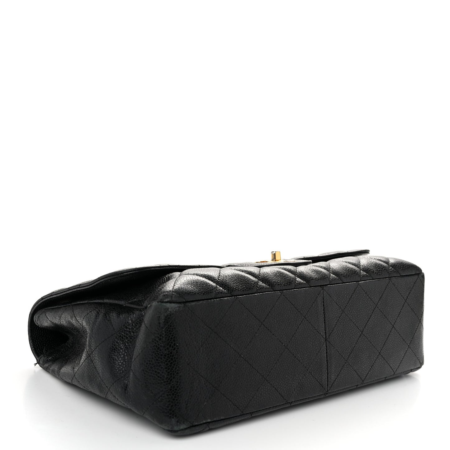 Caviar Quilted Jumbo Single Flap Black