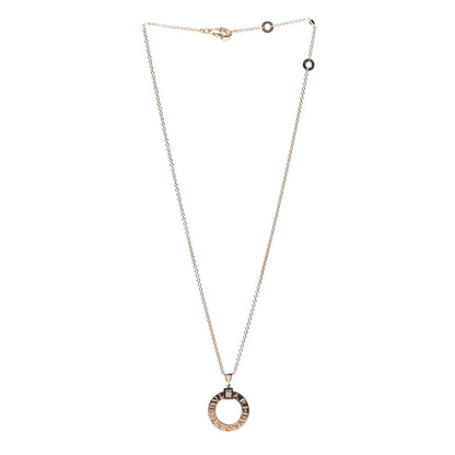 Bulgari 18K Rose Gold Diamond BVLGARI BVLGARI Pendant Necklace 3 of 5