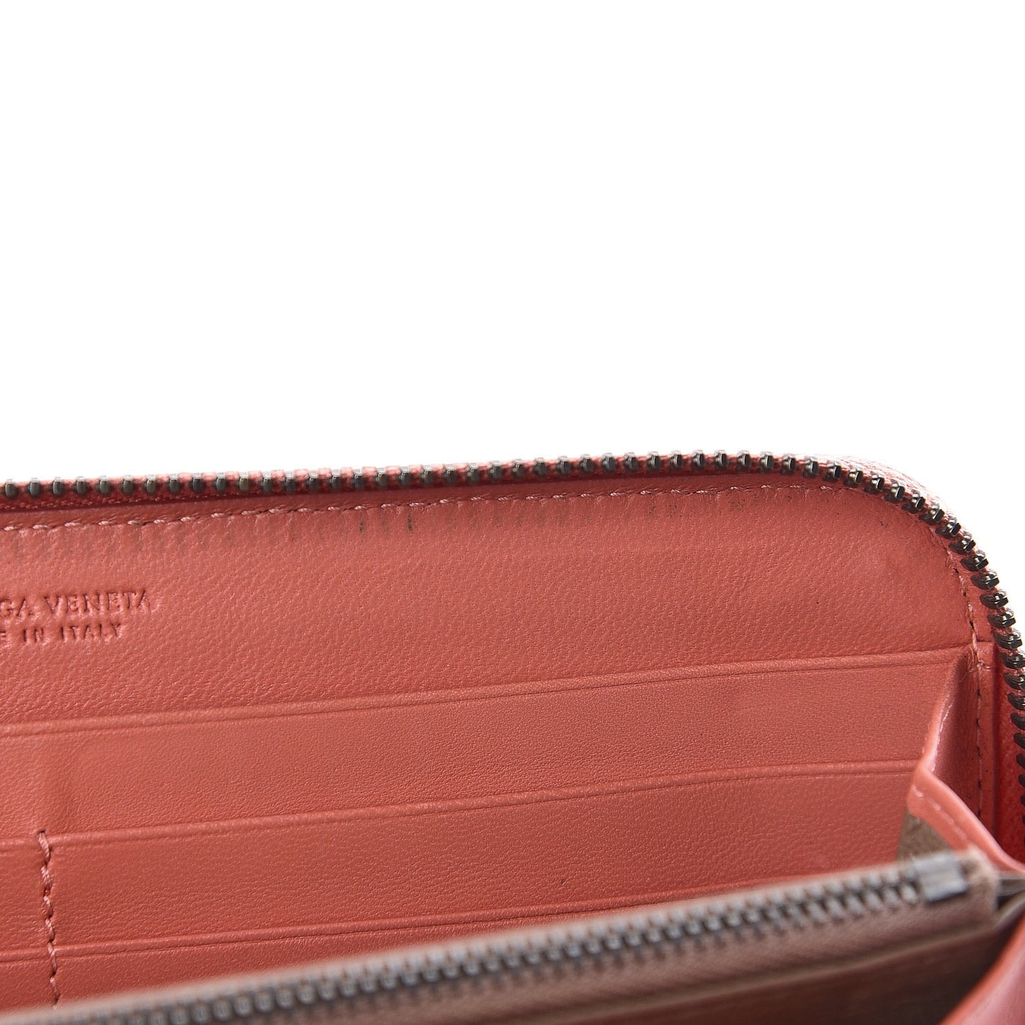 Nappa Intrecciato Zip Around Wallet Pompei