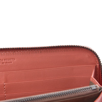 Bottega Veneta Nappa Intrecciato Zip Around Wallet Pompei 9 of 11