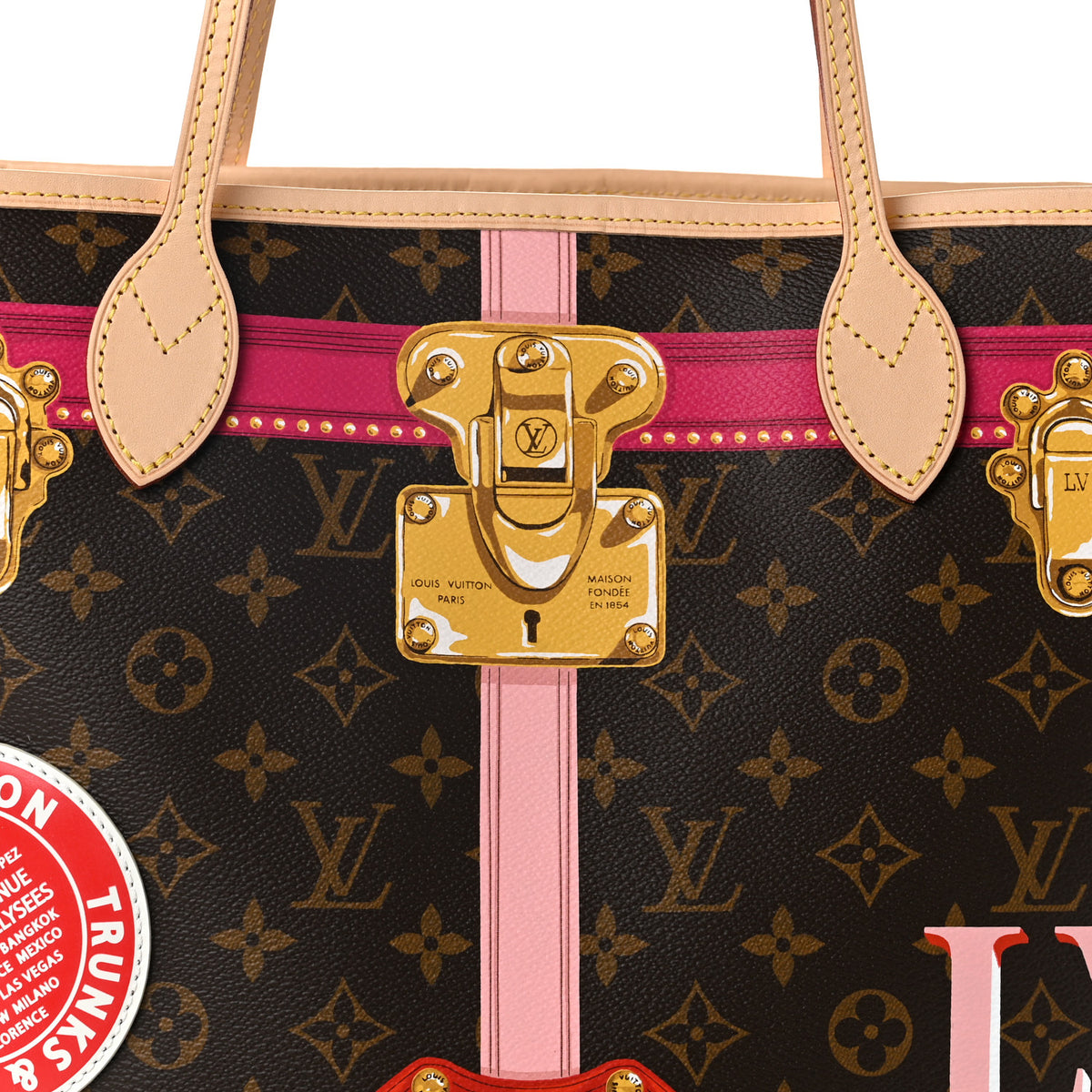 Louis Vuitton Monogram Summer Trunks Neo Neverfull MM 10 of 12