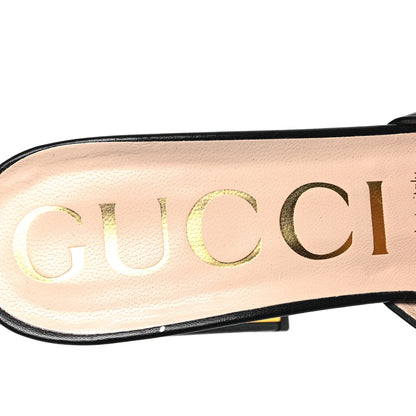 Gucci Nappa Horsebit 75mm Slide Sandals 39 Black 7 of 10
