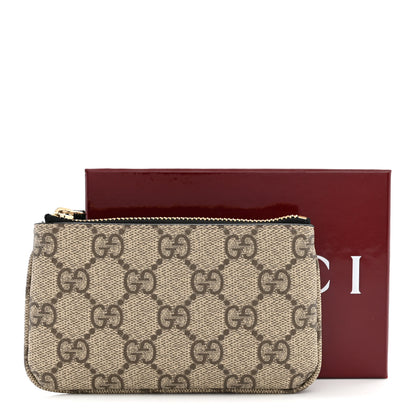 Gucci GG Supreme Monogram Selleria Key Case Beige Black 8 of 8