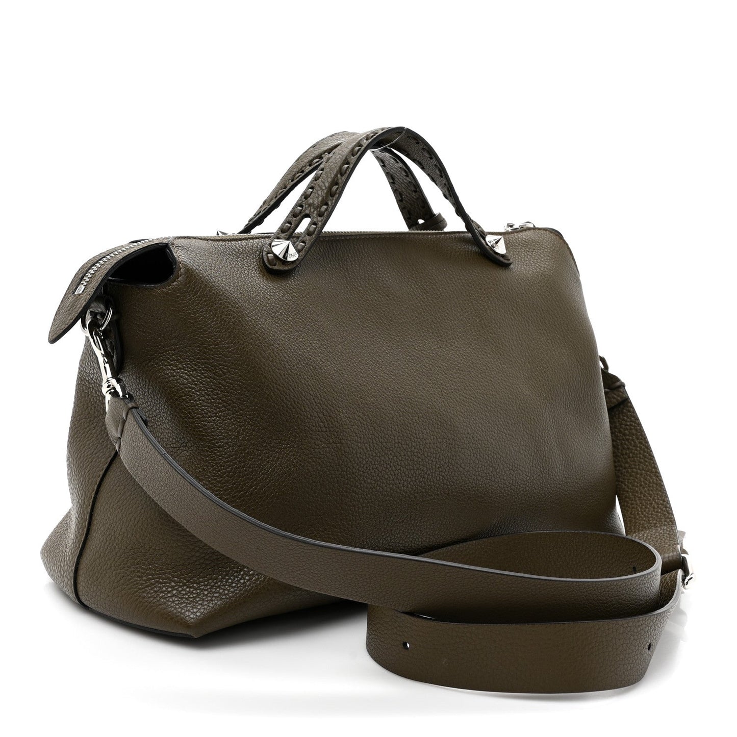 Cuoio Romano Selleria Large By The Way Boston Bag Wood