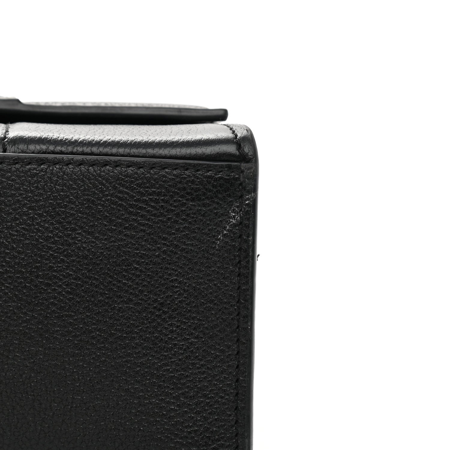 Balenciaga Grained Calfskin Medium Hourglass Top Handle Bag Black 8 of 10