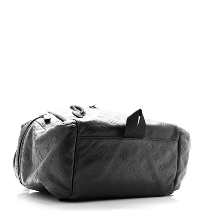 Louis Vuitton Calfskin Monogram Shadow Discovery Backpack Black 4 of 9