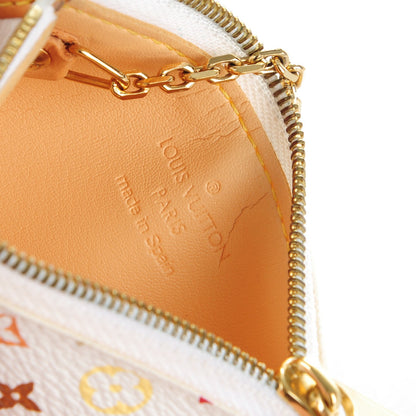 Louis Vuitton Monogram Multicolor Key Pouch White 6 of 7