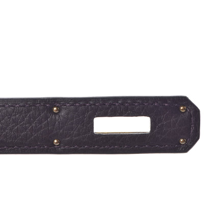 Hermes Taurillon Clemence Birkin 30 Raisin 35 of 39