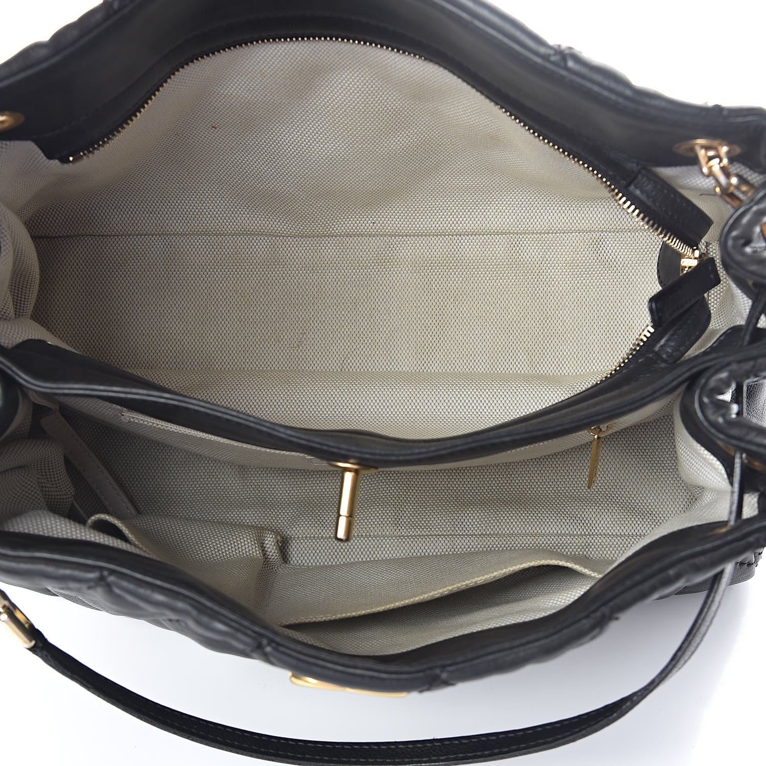 Chanel Calfskin Quilted Large Retro Chain Tote Black 5 of 10