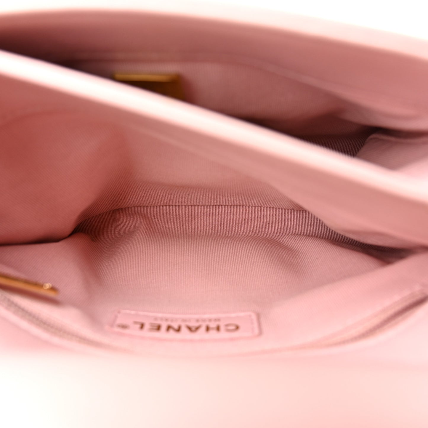 Lambskin Quilted Small Chain Top Handle Flap Rose Clair