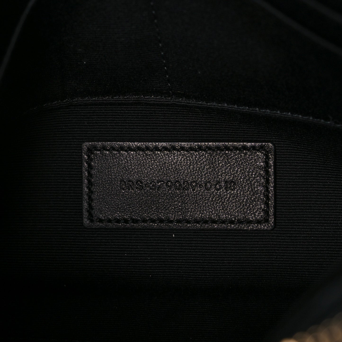 Velvet Matelasse Chevron Monogram A5 Wristlet Black