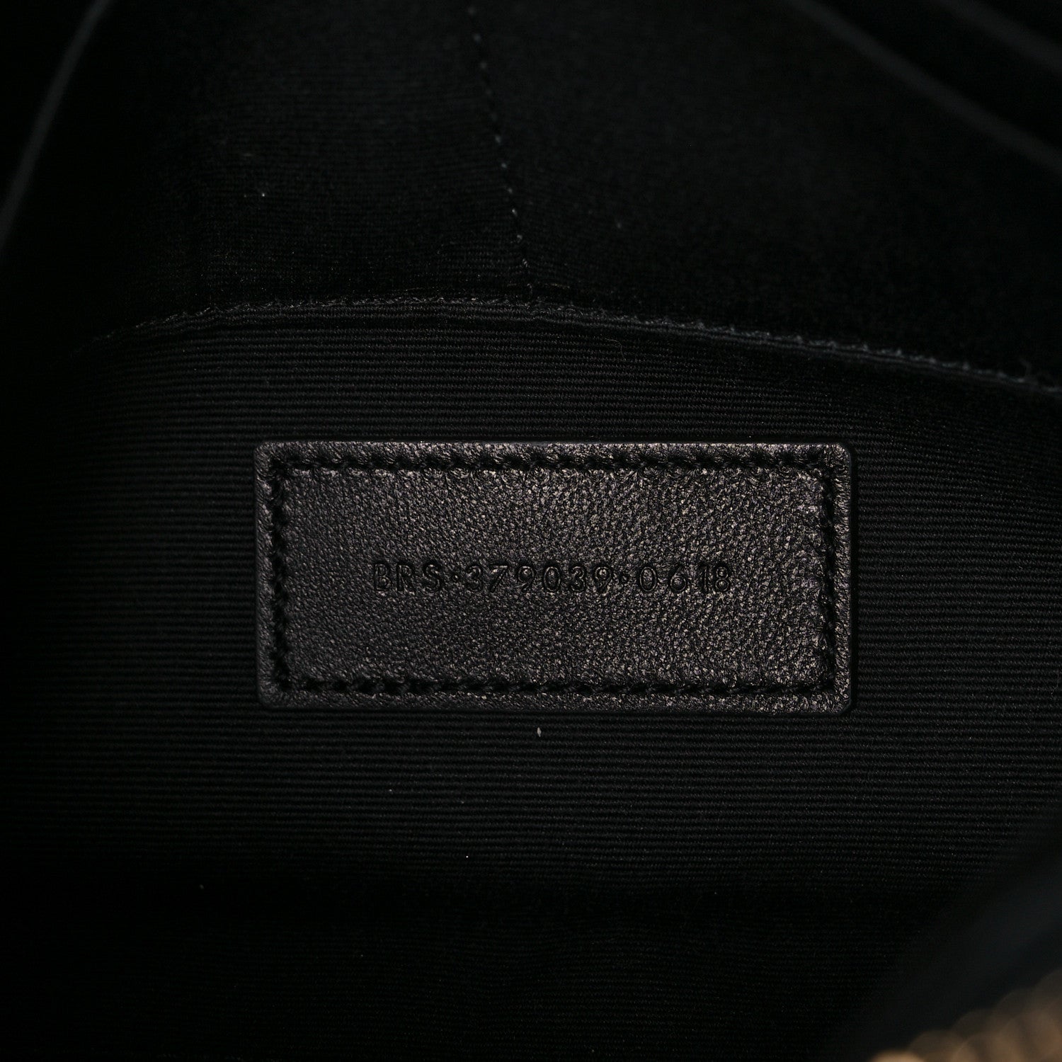 Saint Laurent Velvet Matelasse Chevron Monogram A5 Wristlet Black 7 of 11