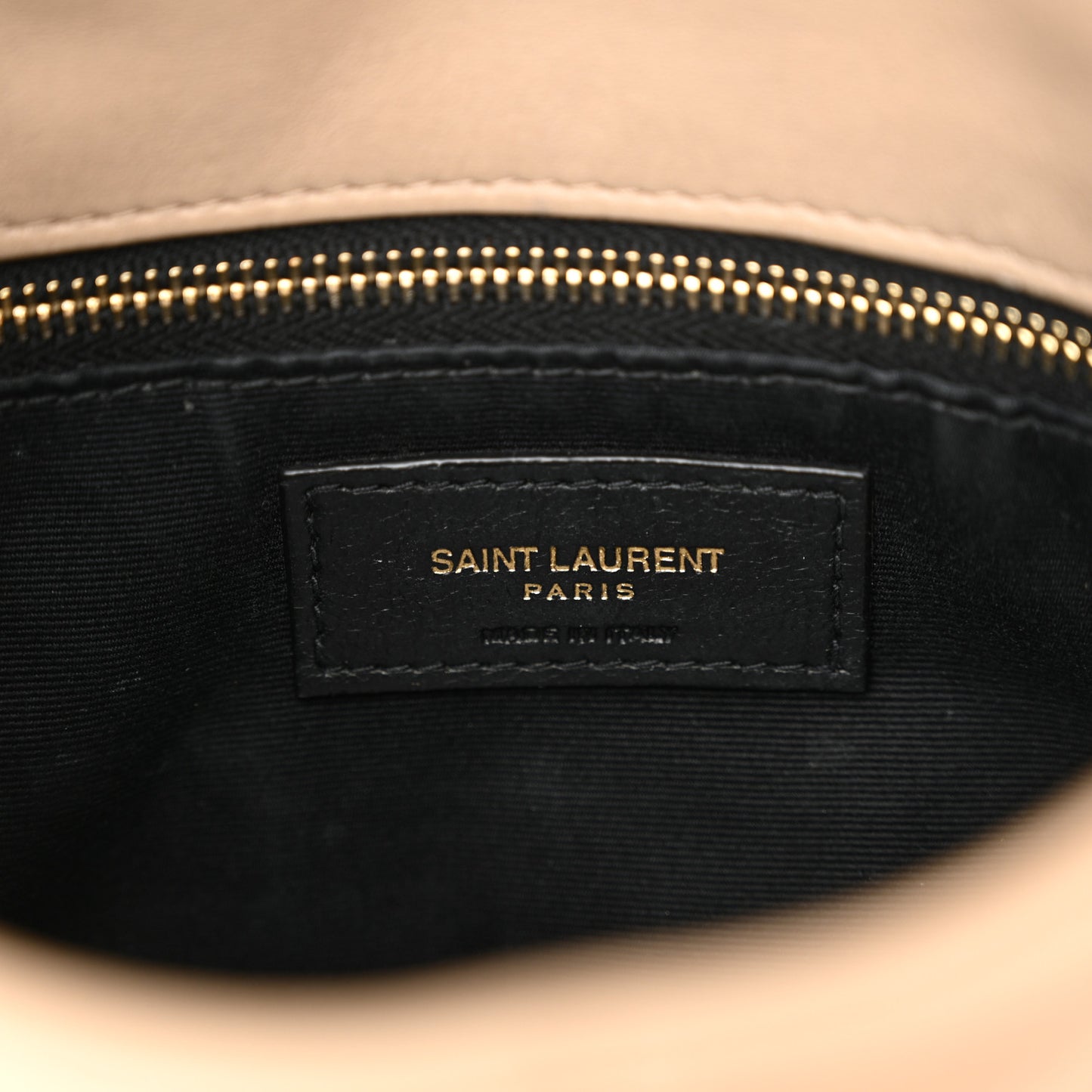 Lambskin Quilted Toy Loulou Puffer Monogram Chain Satchel Dark Beige