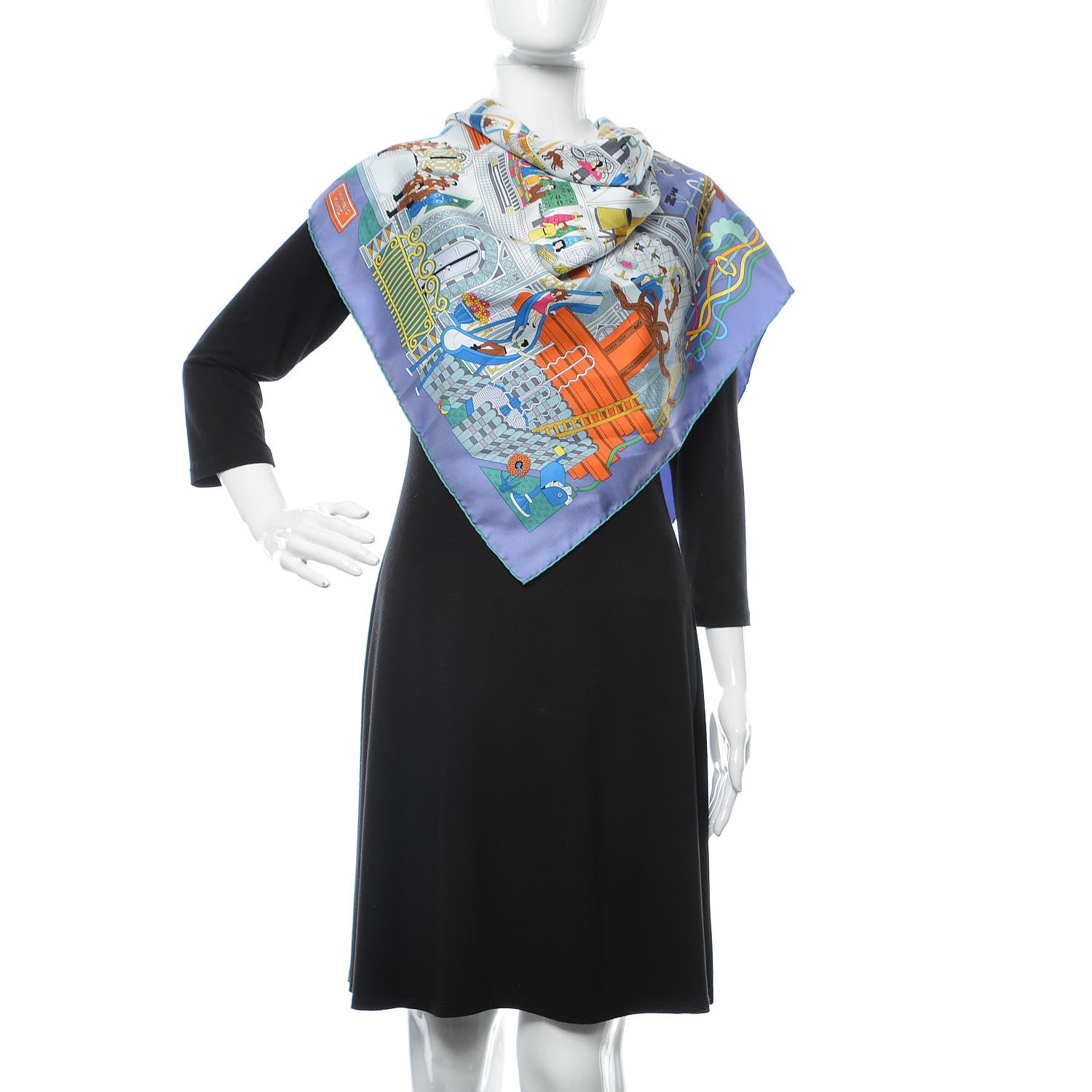Hermes Silk La Maizeon Des Carres Scarf 90 2 of 4