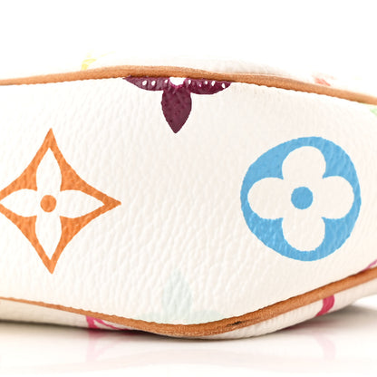 Louis Vuitton Monogram Multicolor Pochette Accessories White 9 of 11