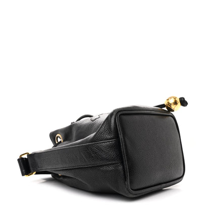 Chanel Caviar CC Chain Mini Drawstring Bag Black 5 of 13