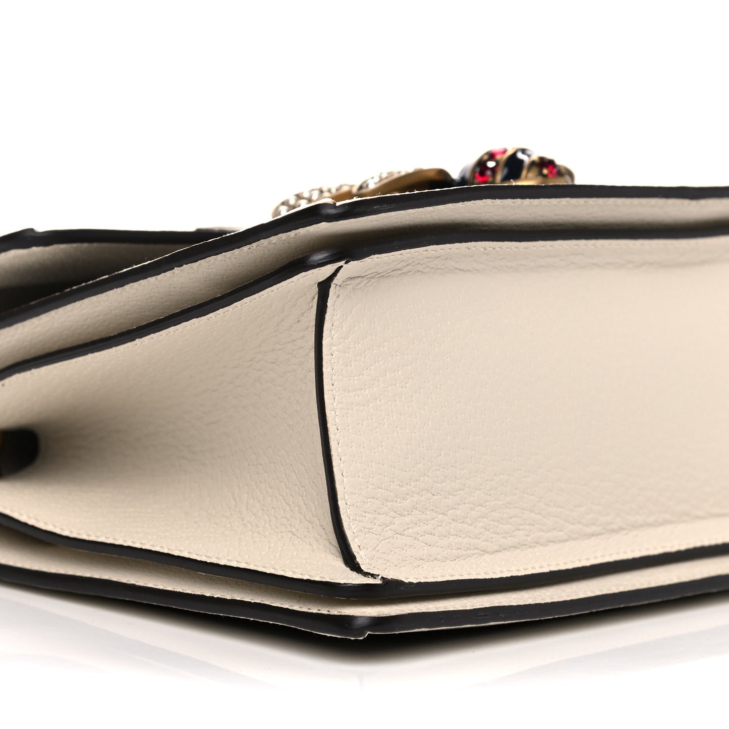 GG Supreme Monogram Small Queen Margaret Top Handle Bag White