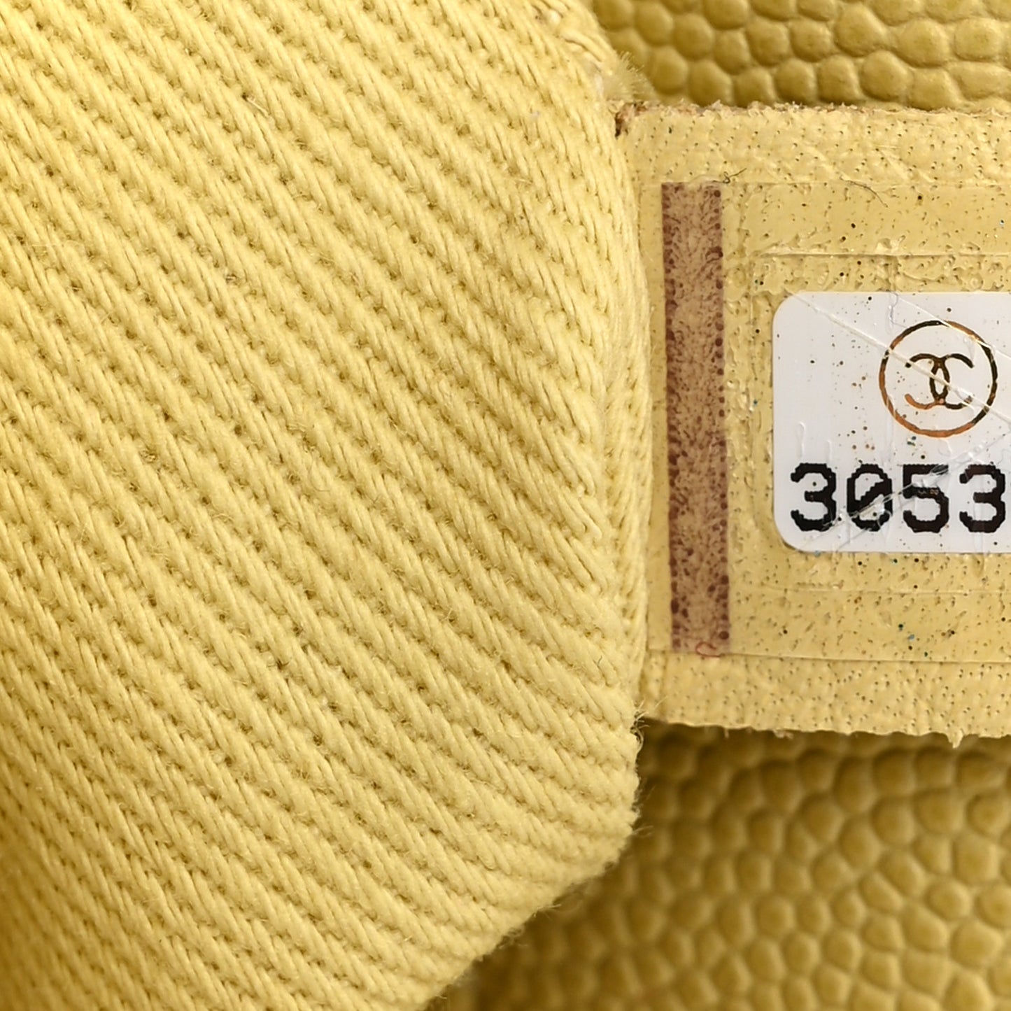 Caviar Quilted Small Coco Handle Flap Yellow