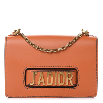 Christian Dior Calfskin J'Adior Chain Flap Bag Orange 1 of 12