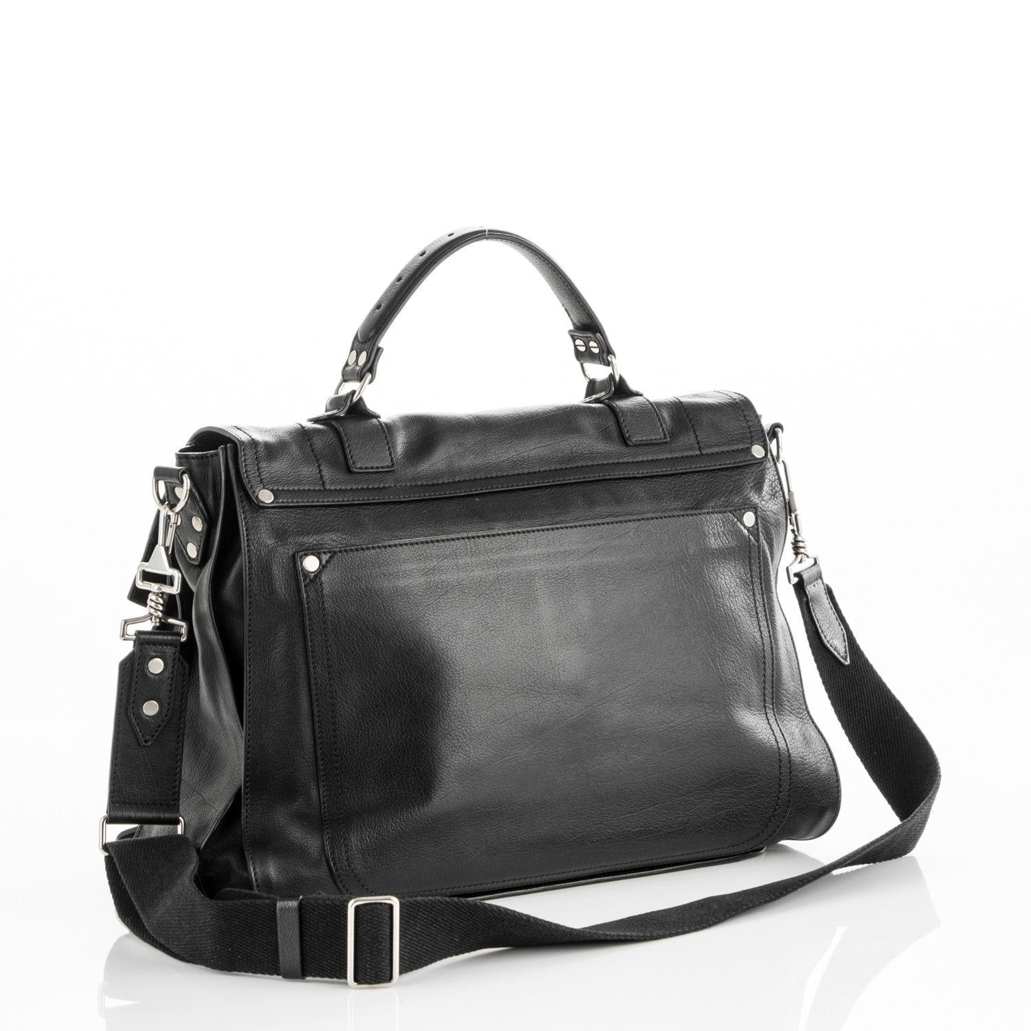 Proenza Schouler Lambskin PS1 Extra Large Satchel Black 3 of 10