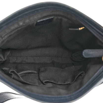 Gucci GG Supreme Monogram Web Flat Messenger Bag Navy 5 of 10