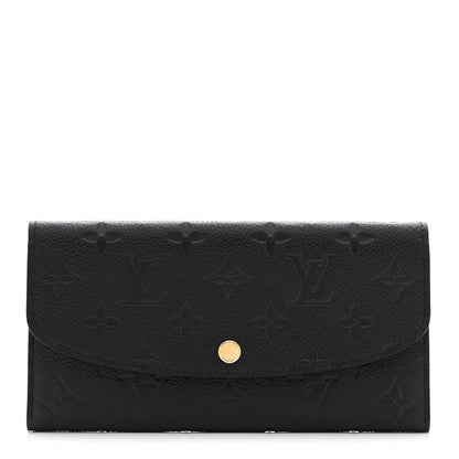 Louis Vuitton LOUIS VUITTON Empreinte Emilie Wallet Black Dune 1 of 8