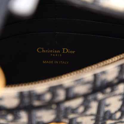 Christian Dior Oblique Saddle Chain Pouch Blue 8 of 10