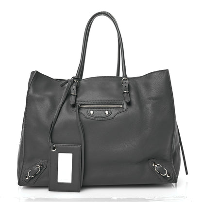 Balenciaga Veau Papier B4 Zip Around Tote Gris Fossile 3 of 12