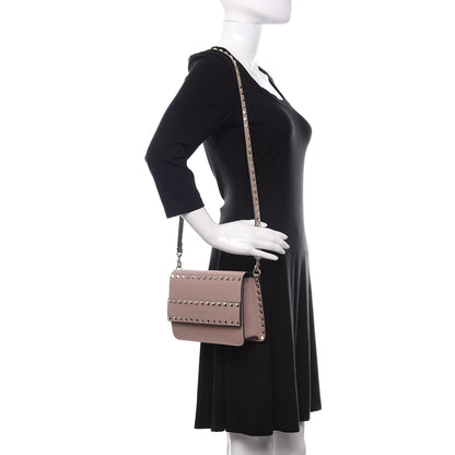 Valentino Garavani Vitello Rockstud Side Slip Crossbody Poudre 2 of 9