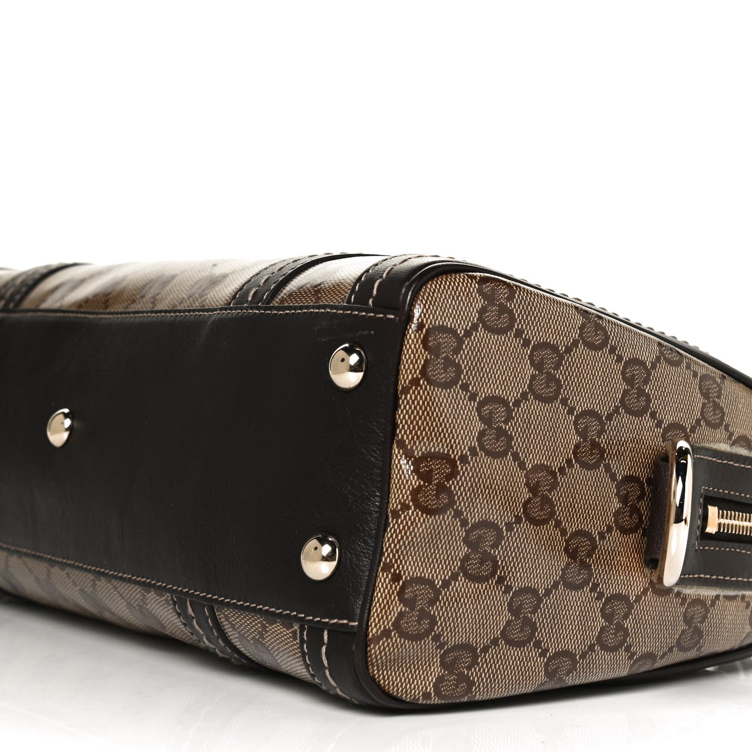 Gucci Crystal Monogram Duchessa Boston Bag Brown 10 of 12