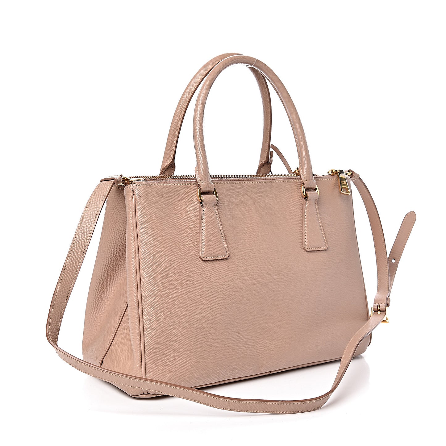 Saffiano Small Galleria Double Zip Tote Cammeo