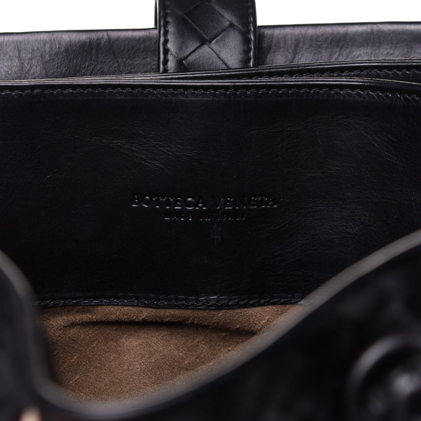 Nappa Intrecciato Medium Roma Tote Black