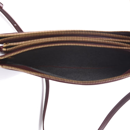 Celine Lambskin Large Trio Crossbody Bag Burgundy 5 of 12