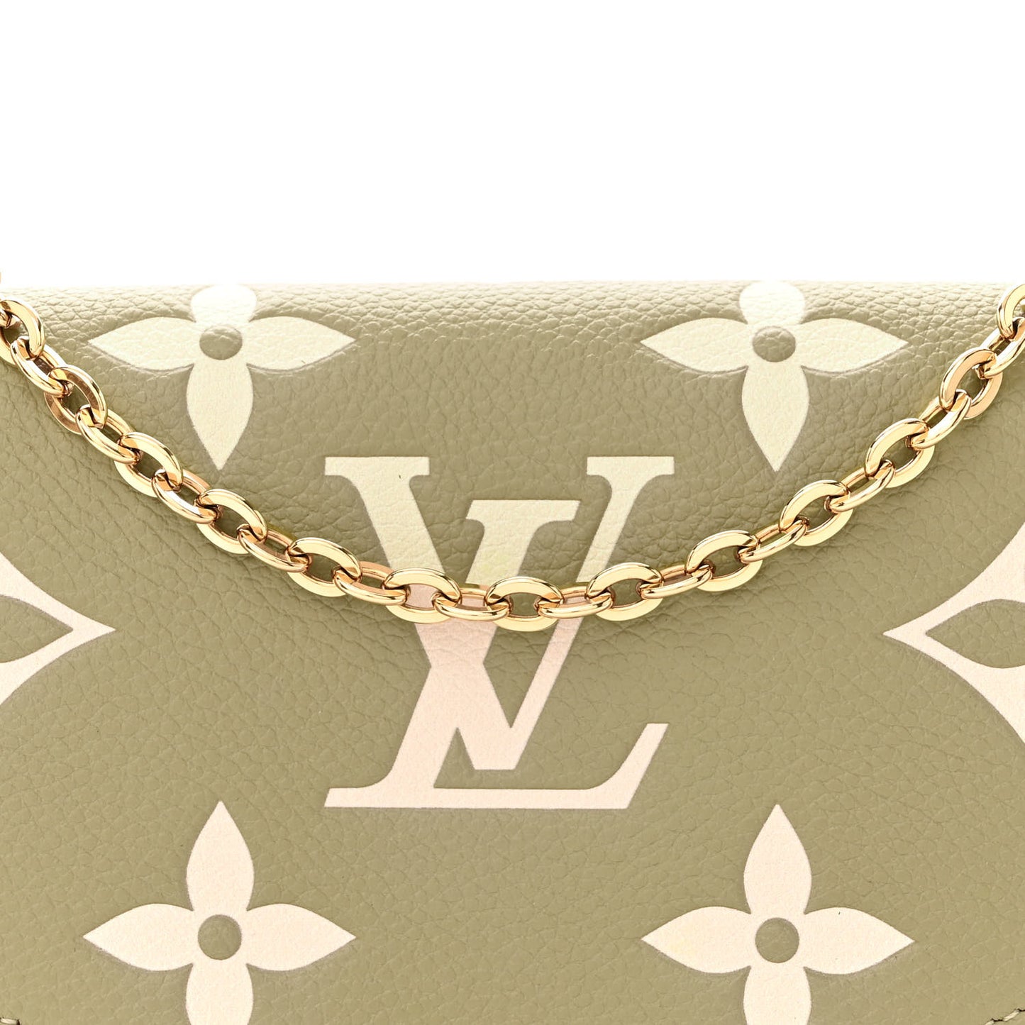 Empreinte Monogram Giant Felicie Pochette Khaki Creme