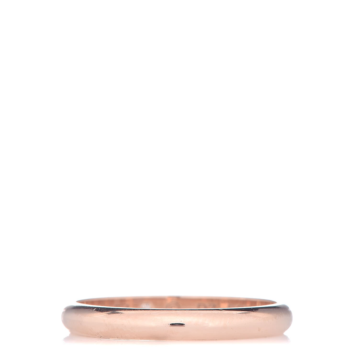 Cartier 18K Pink Gold Diamond 2.6mm 1895 Wedding Band Ring 54 6.75 3 of 5