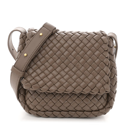 Bottega Veneta Nappa Intreccio Mini Cobble Shoulder Bag Taupe Grey 1 of 10
