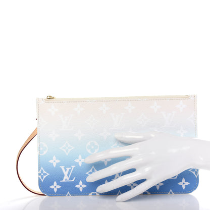 Louis Vuitton Monogram By The Pool Neverfull MM Pochette Blue 2 of 7