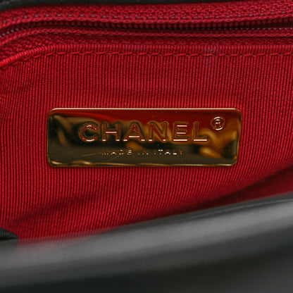 Chanel Shiny Goatskin Quilted Medium Chanel 19 Flap Black 6 of 10