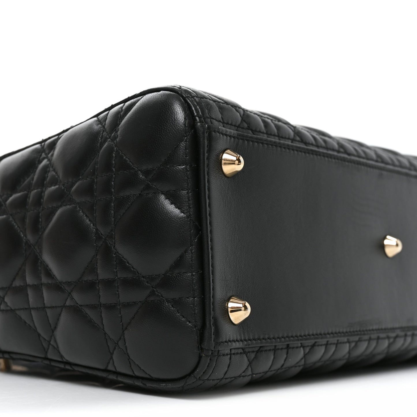 Lambskin Cannage Large Lady Dior Black
