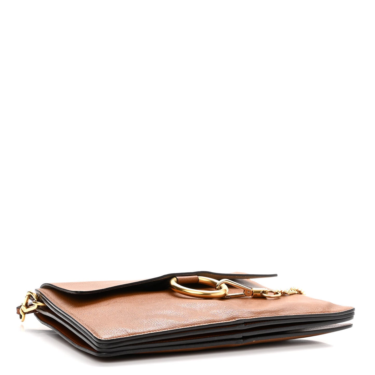 Goatskin Medium Faye Shoulder Bag Caramel