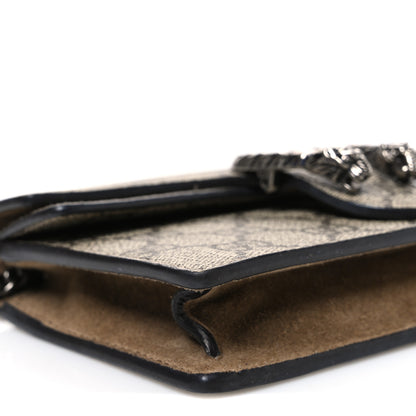 Gucci GG Supreme Monogram Super Mini Dionysus Shoulder Bag Taupe 8 of 9